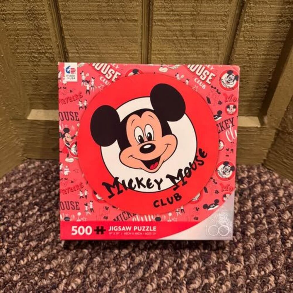 Disney 100 Mickey Mouse Club 500-Piece Jigsaw Puzzle